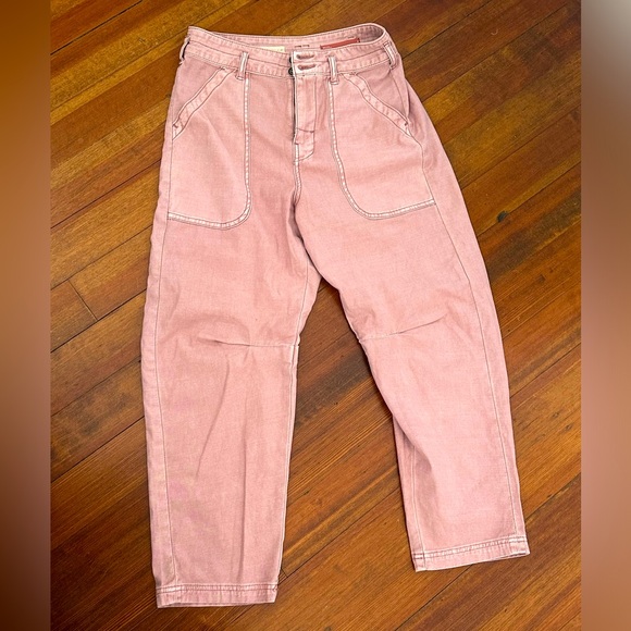 Anthropologie Pants - Rose/mauve Pilcro barrel jeans/pants
